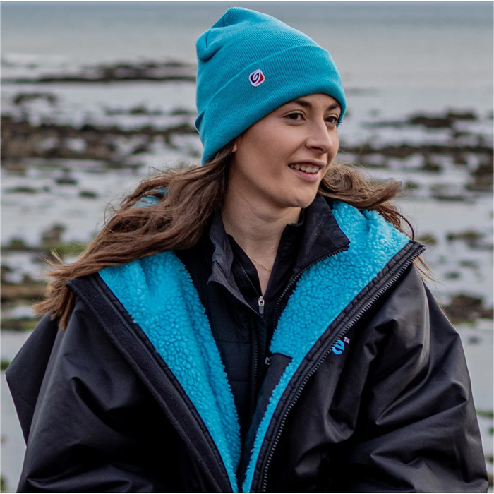 2024 Dryrobe 100% Recycled Polyester Beanie V3 V3DRPB2 - Blue